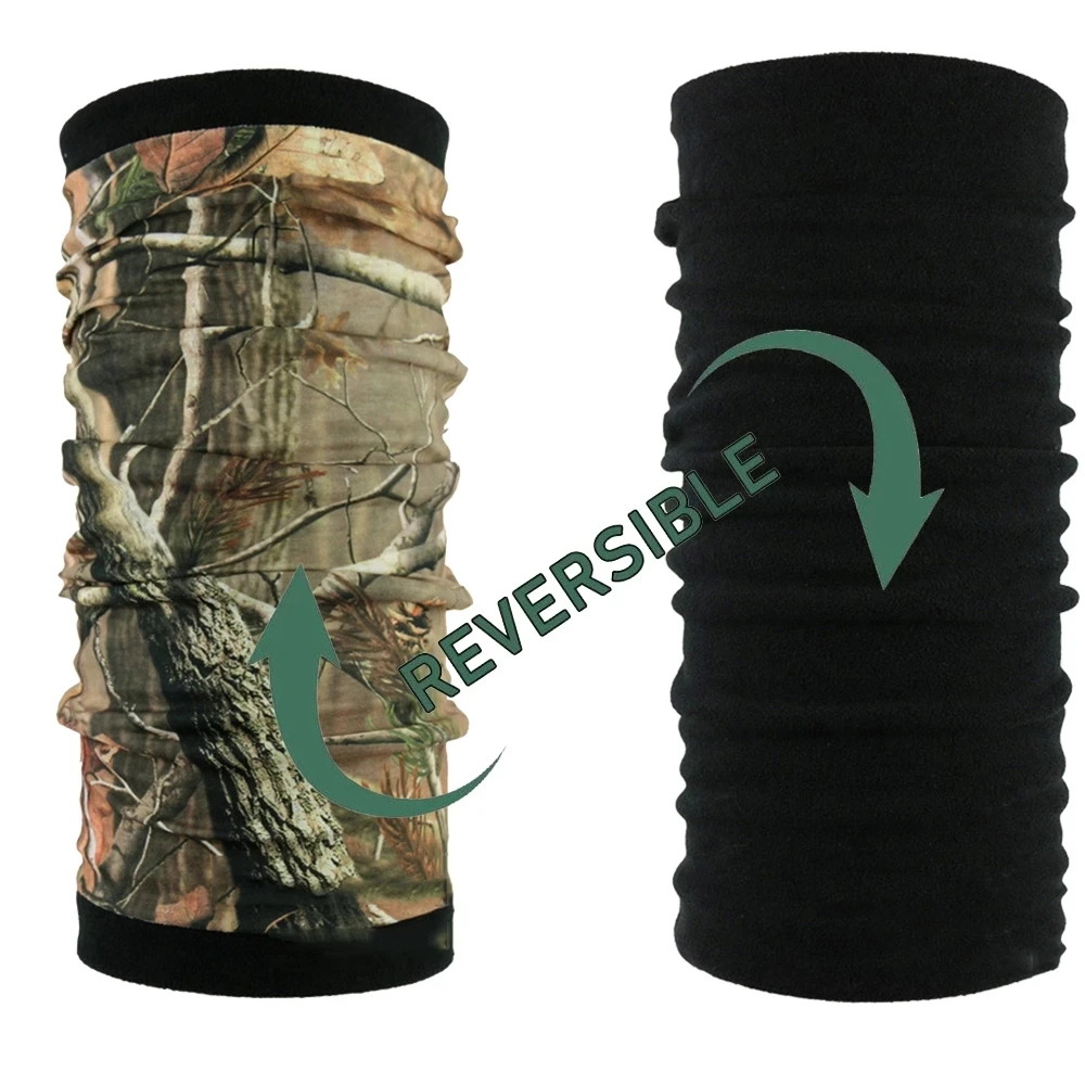 

Двусторонний флисовый защитный чехол для лица, повязка на голову, охотничий походный шарф, полярная Лыжная маска, дышащая бандана, шарф на ш...