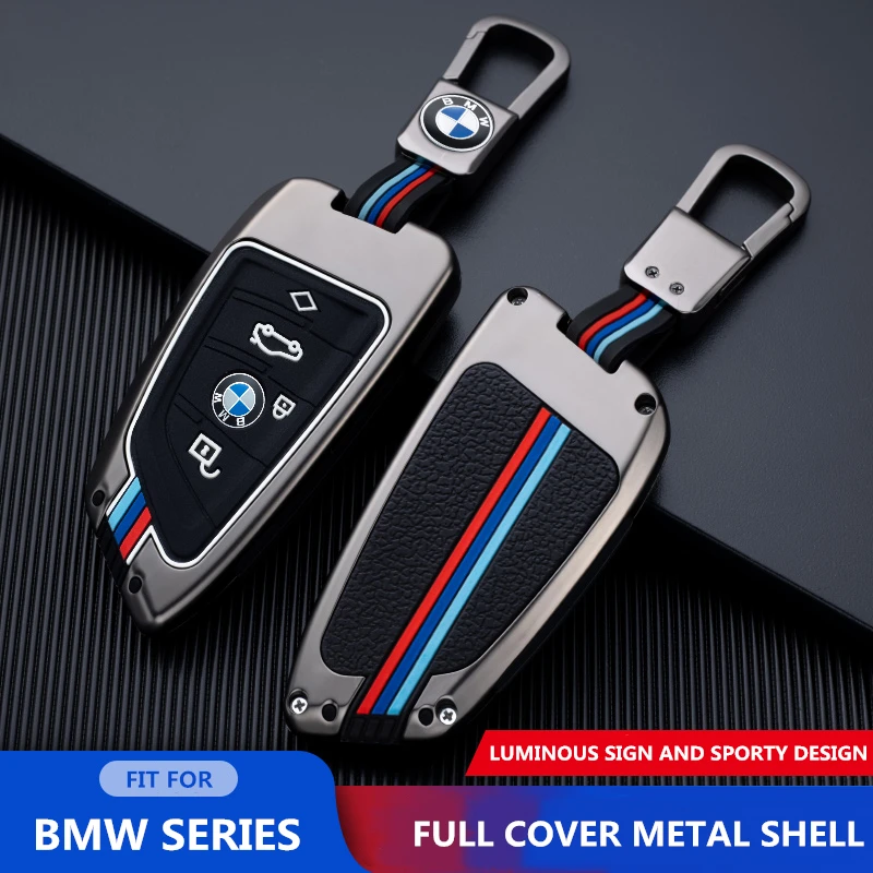 

Metal Car Key Case Cover BMW X5 X6 530 525 118i 320i F20 G20 G30 G05 F15 F16 F30 F39 F48 Smart Series Shell Accessories