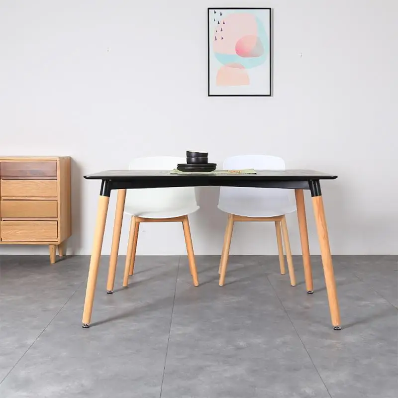 Обеденный стол в нордическом минималистическом стиле 120*60*75 см обеденный барный