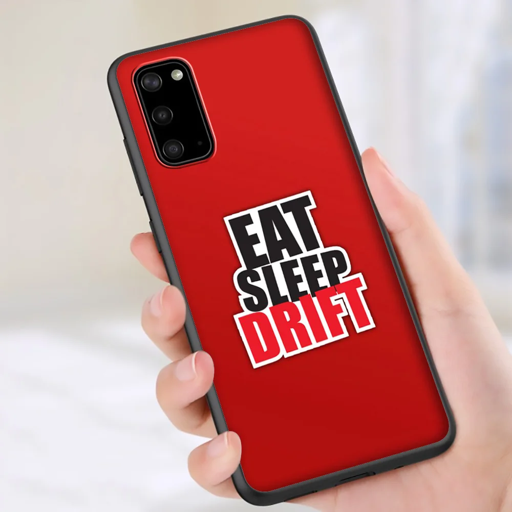 Lavaza Eat Sleep JDM Soft TPU Case for Samsung Note A3 A5 A6 A7 A8 A9 8 9 J6 A10s A20s A30s A40s A50s 10 A70 Plus | Мобильные
