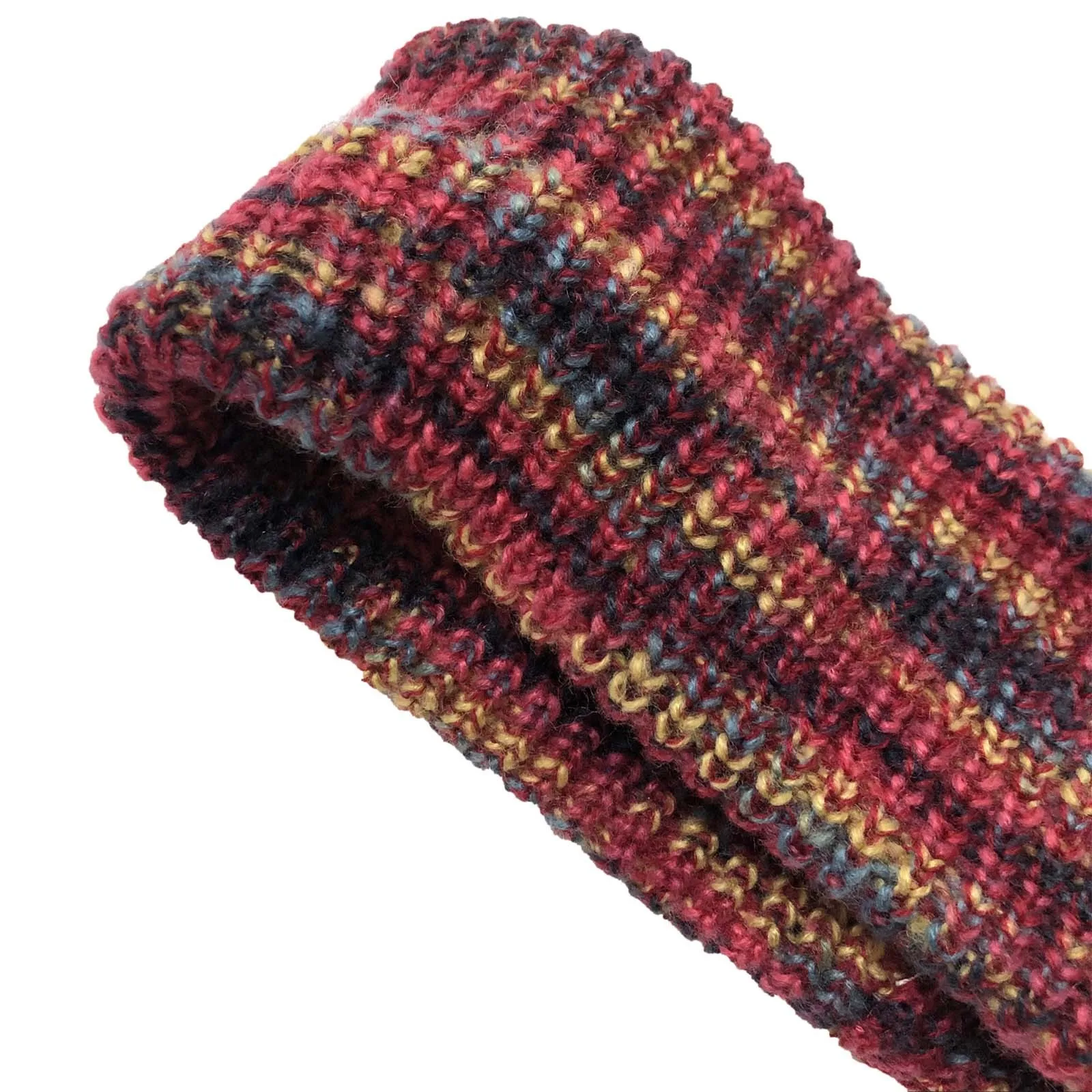 

Fashion Vintage Crochet Knit Holey Outdoor Headband For Women Multicolor Splice Headbands On The Head Female Accessories 1127