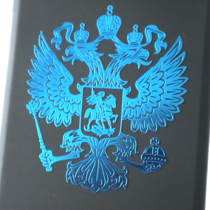 

41010# Герб России двуглавый орел Крутые никель металлические наклейки на авто телефон стикеры наклейки на автомобиль ноутбук телефон самое