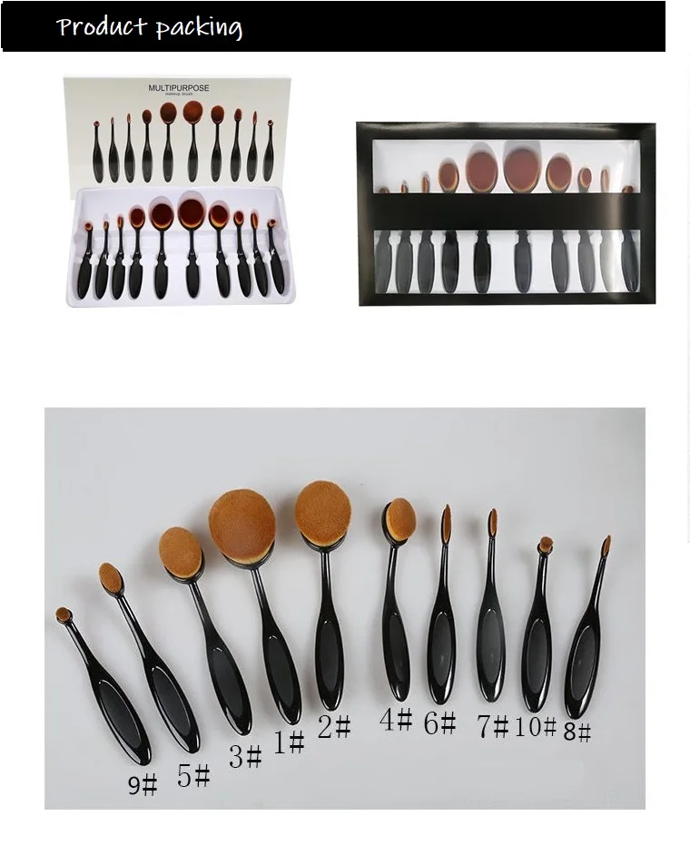 В форме зубной щетки кисти для макияжа тональной пудры кисть теней консилера