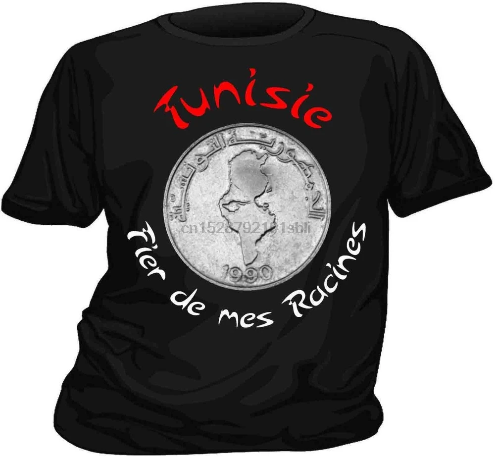 2019 модная однотонная мужская футболка TUNISIE TUNISIEN Proud of My Roots Повседневная - купить