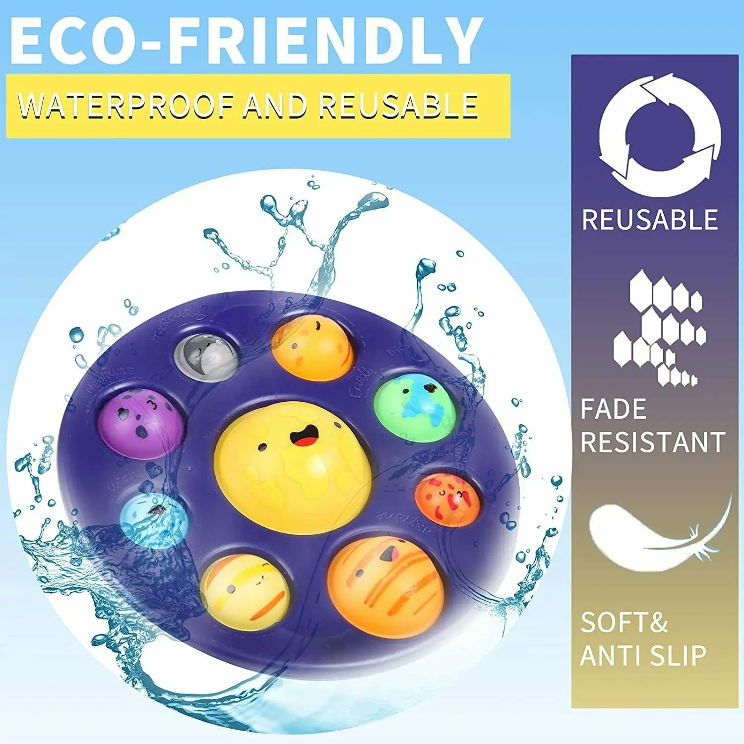 Игрушка антистресс для детей сенсорная игрушка с восемью планетами солнечная