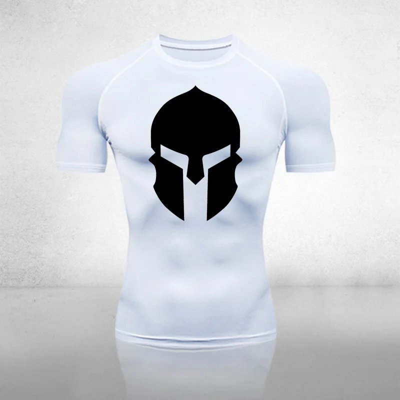 

Sparta Men's Fitness Sports T-Shirt Short-Sleeve Jogging Shirt Men Training T Shirt Tops Sports Compression Quick-Drying T Shirt