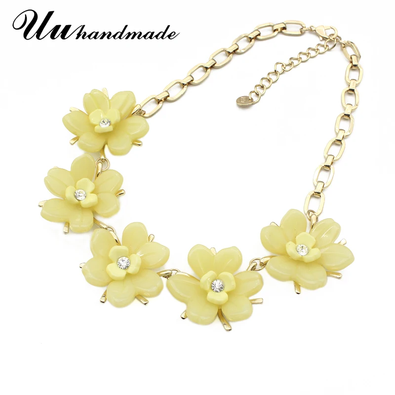 Массивное цветочное ожерелье Женская винтажная Бохо Макси подвеска чокер