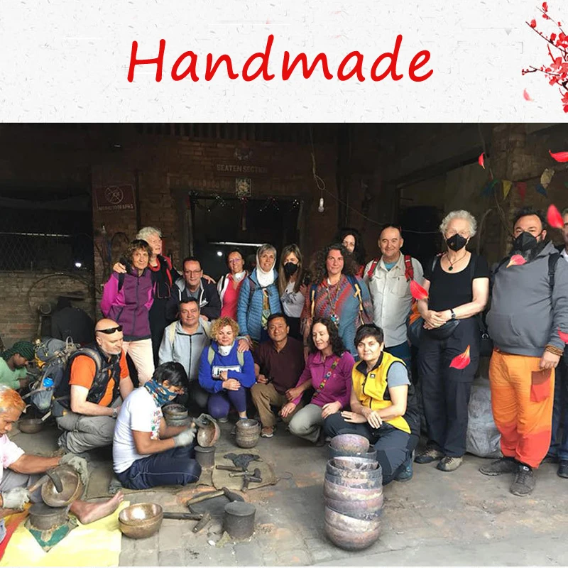 Набор из 7 предметов Поющая чаша тибетская искусственная Йога медитация