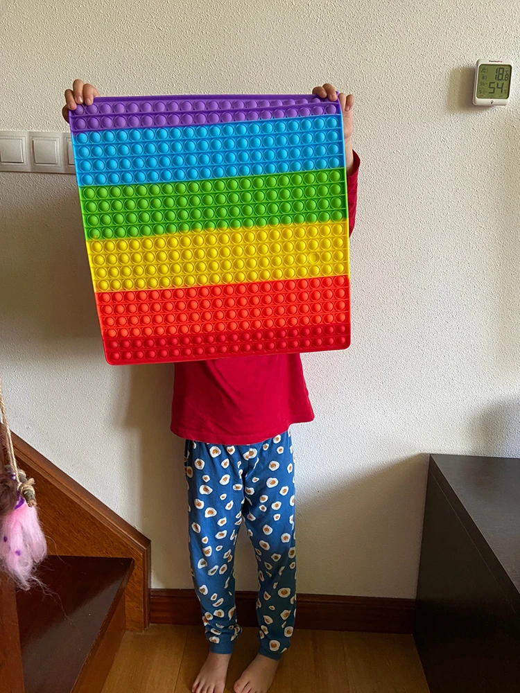 

2021 New Ping Sound 50cm Super Big Size Push Bubble Autism Needs Squishy Stress Reliever Adult Kid Funny Anti-Stress Fidget Toy