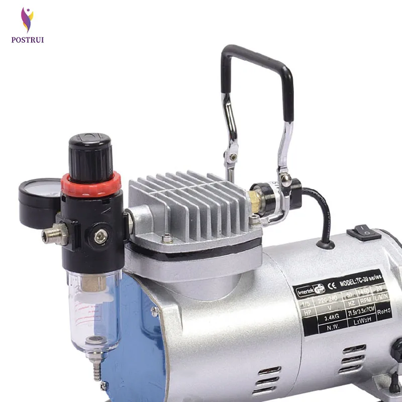 TC 20B 220 В 23 25 л/мин 1/5Hp маленький воздушный компрессор вакуумный насос герметичный