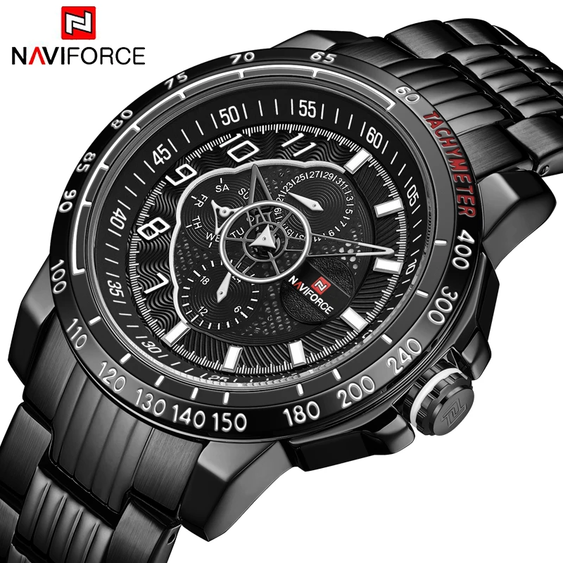 NAVIFORCE новые мужские часы роскошные Брендовые спортивные кварцевые военные