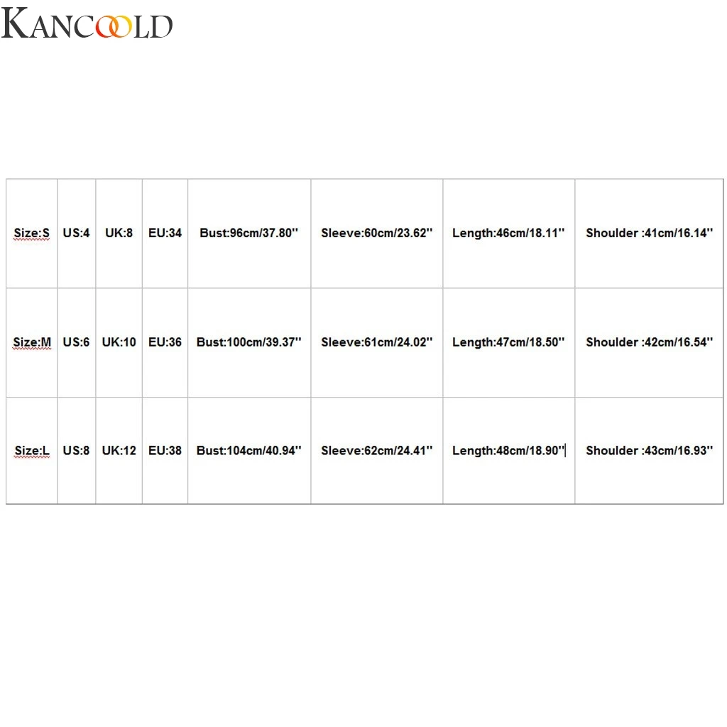KANCOOLD летние Для женщин Повседневное с о-образной горловиной длинный рукав принт