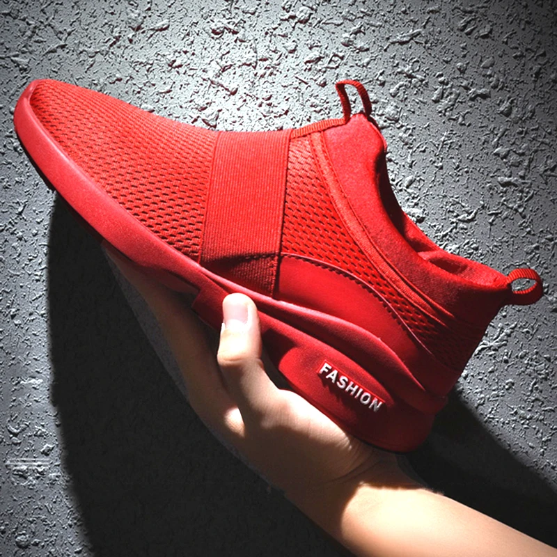 Кроссовки для бега сетчатые мужчин и женщин Классические дышащие на плоской