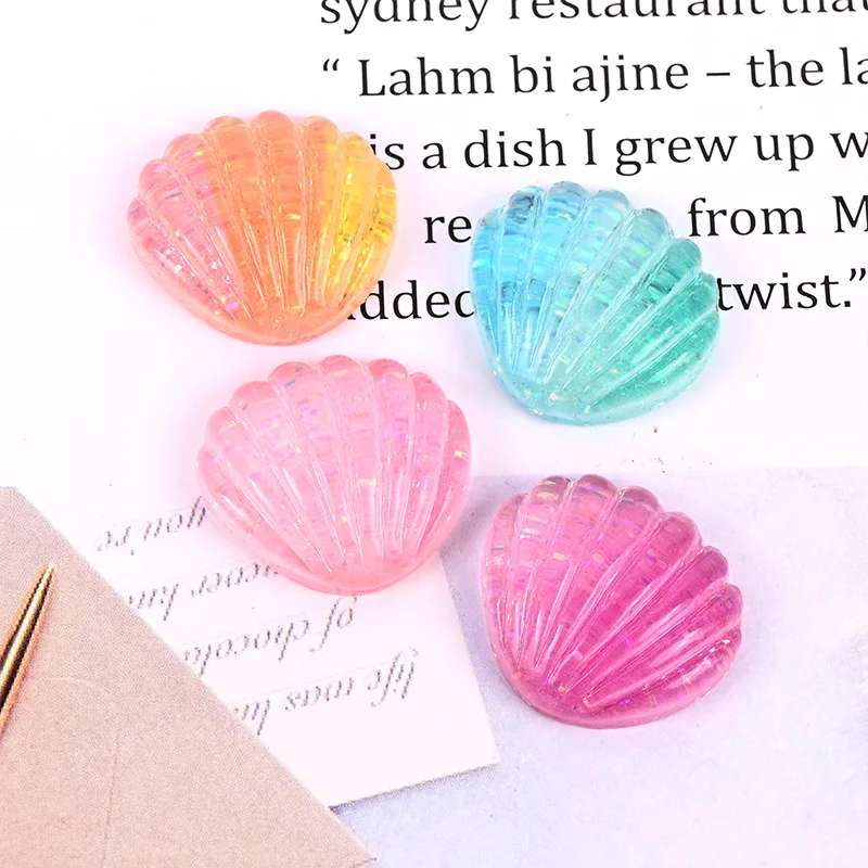 10 шт. кавайные лазерные оболочки из смолы с плоской задней поверхностью кабошоны