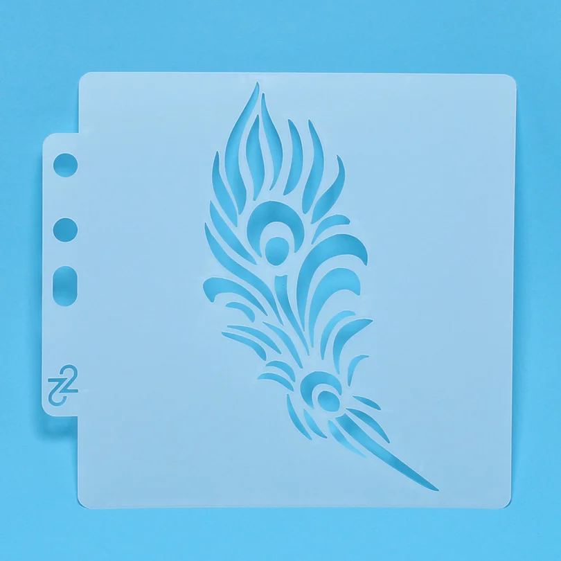 Слоистые трафареты с перьями Феникса наклейка для рисования скрапбукинга