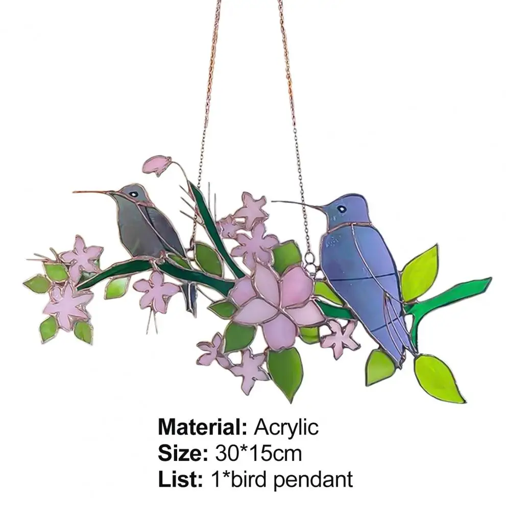 

Painted simple style cartoon bird ornaments door and window wall pendants room decorations window ornaments art