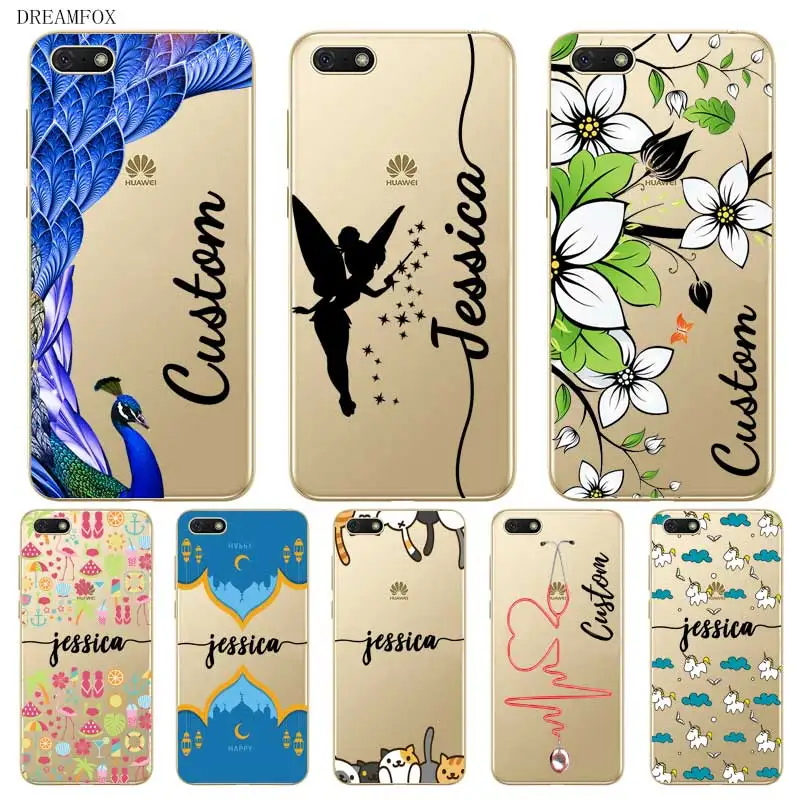 Angel Gift Custom Name DIY Clear Soft Silicone Case Cover For Huawei Mate 8 9 10 20 30 Lite Pro Coque Capa |