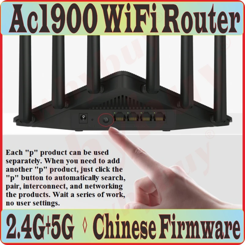 Подбородок прошивка 6 * антенн беспроводная Wi Fi Wave2 3x3 _ сетчатый маршрутизатор 11AC 2