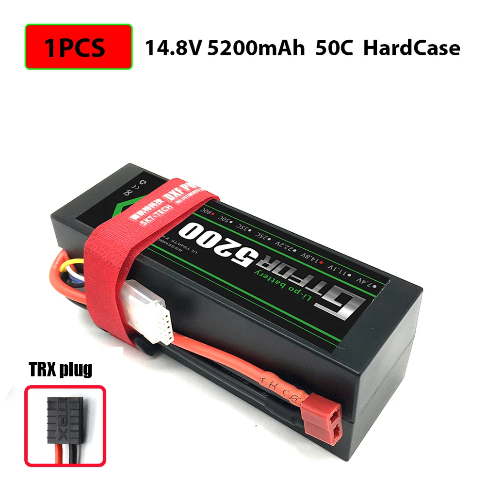 1PCS5200HARDTRX 2S 3S 4S 5200mAh 6000mAh 7000MAH 7,4 V 11,1 V 14,8 V 50C 60C 100C 120C GTFDR Lipo батарея для X-MAXX E-REVO RC автомобилей Лодка Дрон - Цвет: 1PCS5200HARDTRX
