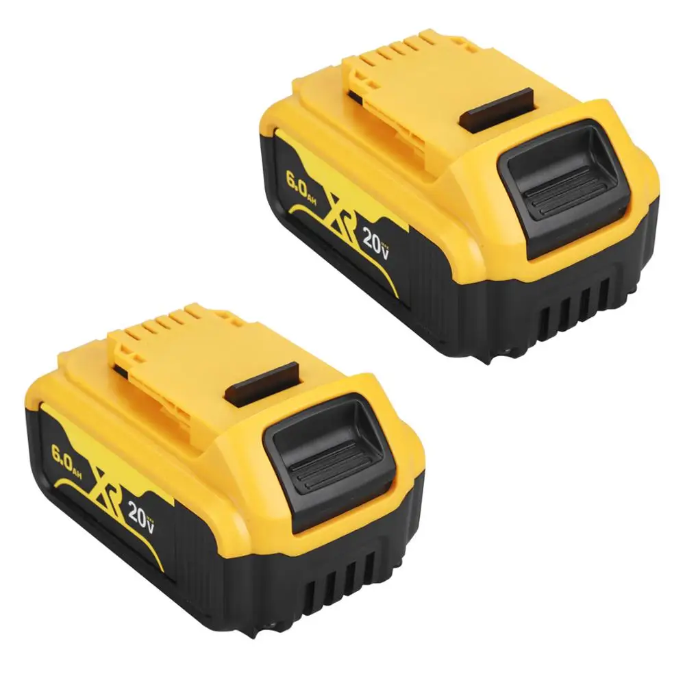 20 V 6.0Ah Макс XR Батарея електричюеского инструмента Замена для DeWalt DCB184 DCB181 DCB182 DCB200 6A