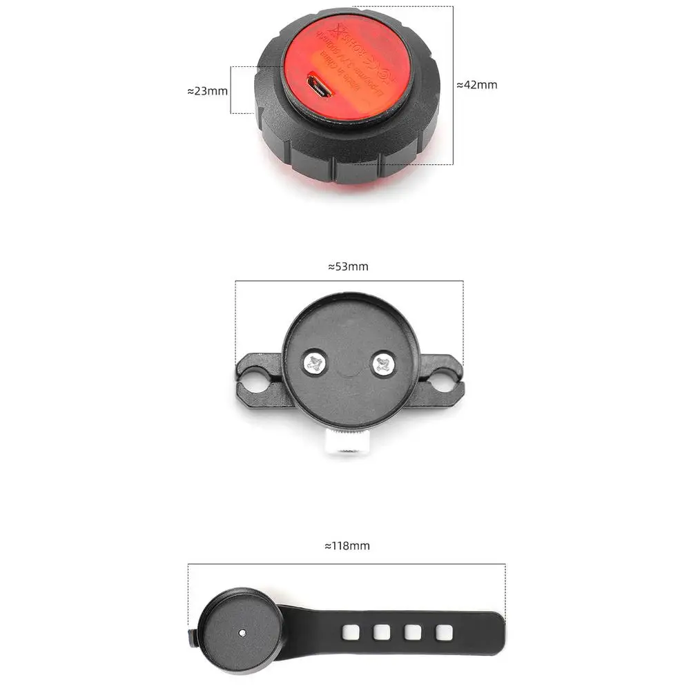 

Smart Bicycle Tail Rear Light Bike Accessories Auto Start Stop Brake IP65 Waterproof USB Charge Cycling Taillight Bike Lights