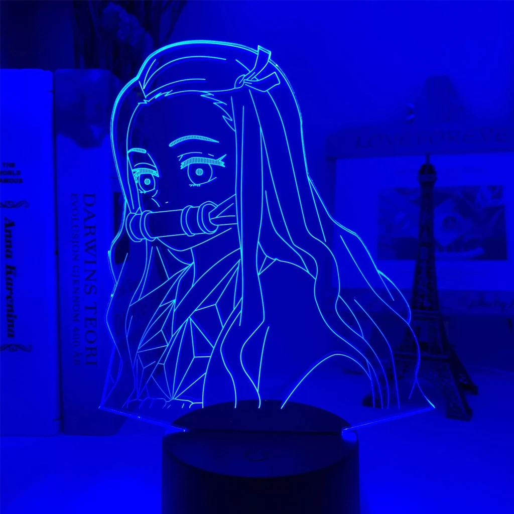 

Anime Figure Demon Slayer Led Novelty Lamp Manga Night Light For Atmosphere Bedroom Decor Festival Nightlights Indie Kid Gift