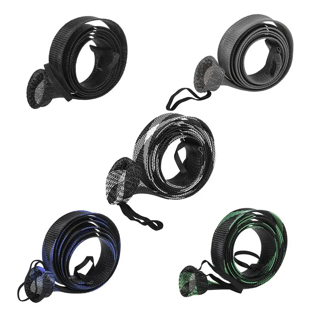 Чехол для рыболовного удилища сетчатая насадка на удочку с золотым наконечником