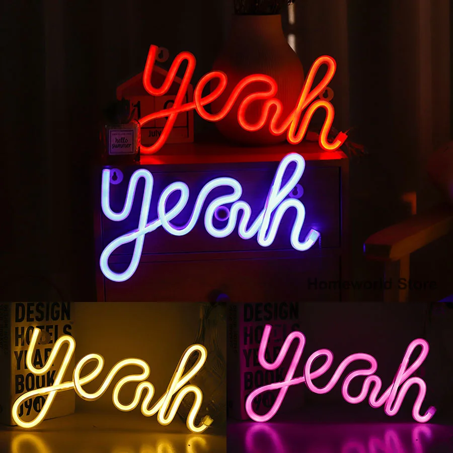 

New Yeah Neon Light Lamp Sign LED Figure Modeing Decroation Ornaments Nightlight Light up Room Shop Party Holiday Celebration