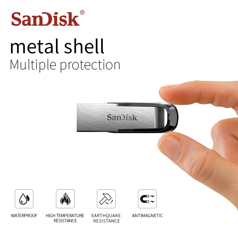 Оригинальный флеш-накопитель SanDisk USB 3 0 128 ГБ 64 32 16 130 Мб/с карта памяти u-диск для ПК | - Фото №1