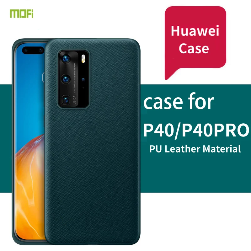 Чехол из искусственной кожи для Huawei P40 Pro защитный чехол жидкого силикона