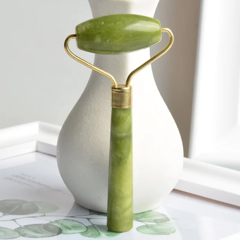 

Facial Massage Roller Double Heads Jade Stone Face Lift Hands Body Skin Relaxation Slimming Beauty Health Care