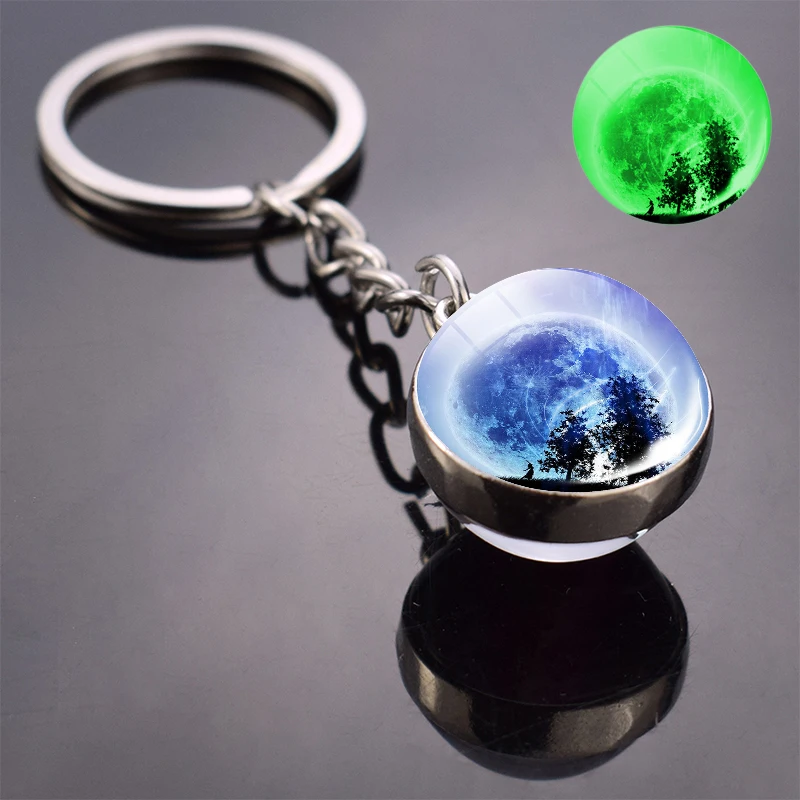 Светящийся в темноте брелок с планетами Галактической системы Вселенная