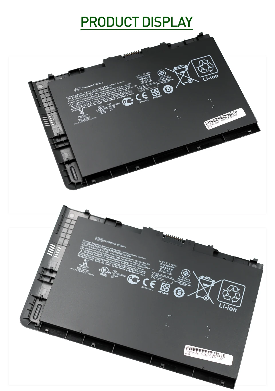 Apexway 14,8 v 52Wh Аккумулятор для ноутбука hp EliteBook Folio 9470 9470M Series HSTNN-IB3Z HSTNN-I10C BT04XL BA06 687517-1C1