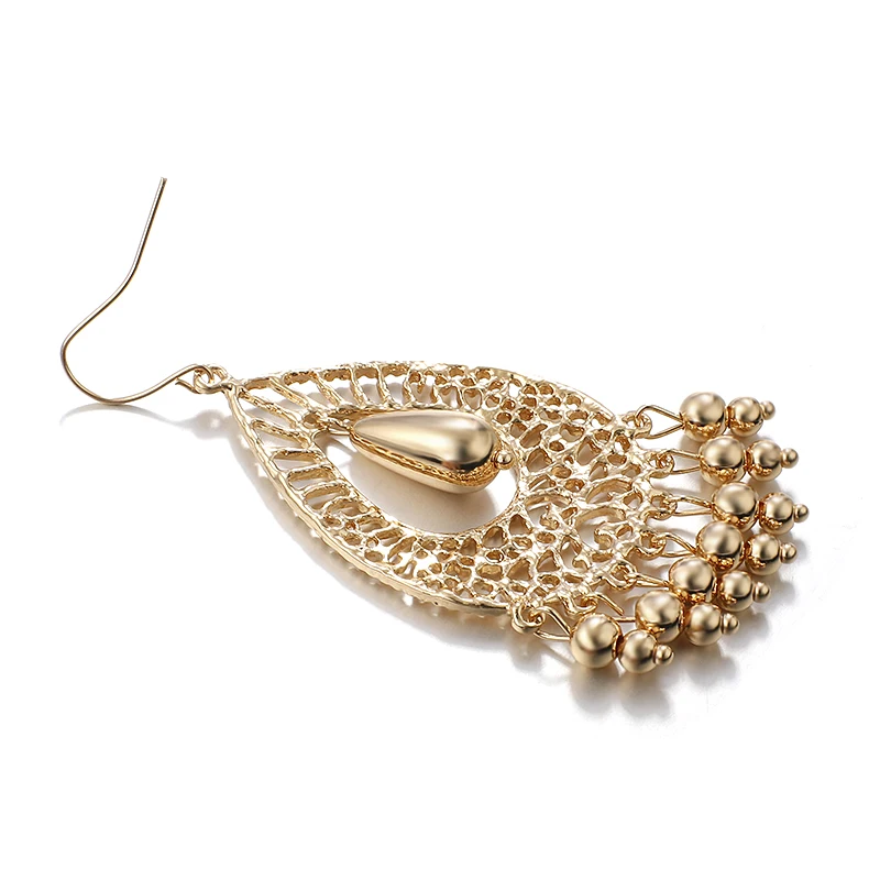 AENSOA Bohemian Ethnic Water Drop Tassels Earrings For Women Vintage Temperament Elegant Long Pendant Fashion Jewelry | Украшения и