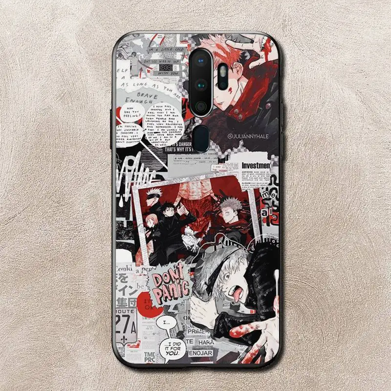

FHNBLJ Jujutsu Kaisen Yuji Itadori Sukuna Phone Case for vivo Y91C Y11 17 19 53 81 31 91 for Oppo a9 2020