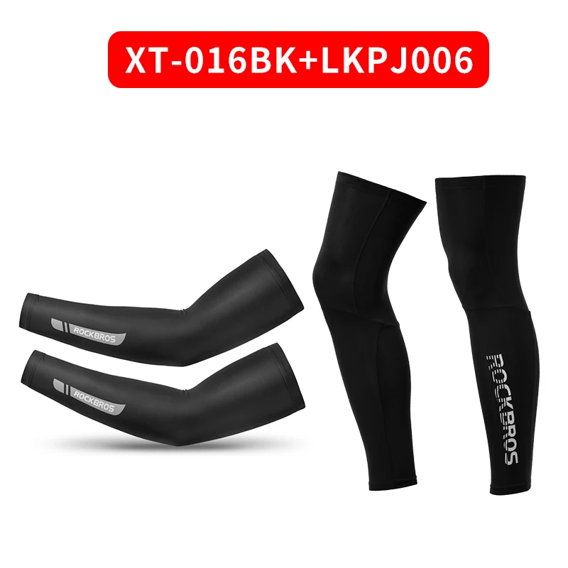Set 7 ROCKBROS солнцезащитный крем с защитой от ультрафиолета, рукава для рук, ледяная шелковая ткань для велоспорта, баскетбола, волейбола, рукава для спорта, фитнеса, гетры для рук - Цвет: Set 7