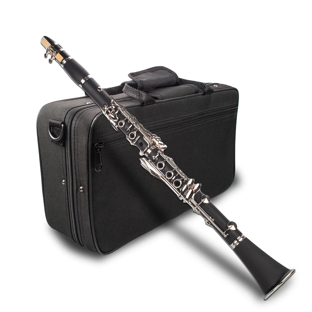 Naomi Professional Falling Tune B 17 ключ кларнет ABS Комплект для кларнета W/кларнет+ тростники+ ремень+ чехол+ компоненты для студента черный