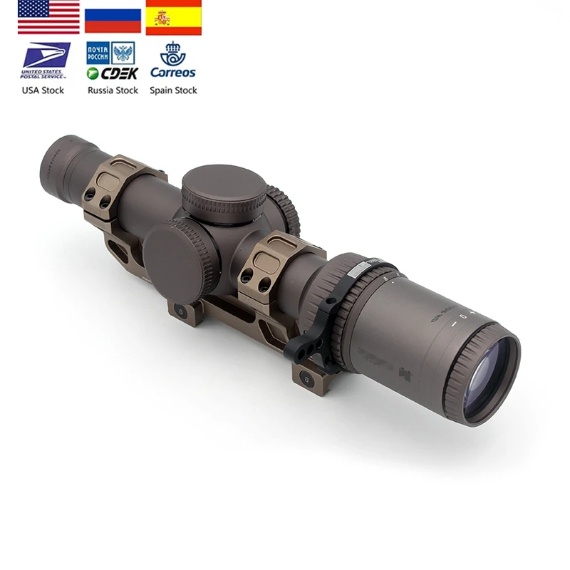 

1-6X24mm LPVO Tactical Optical Sniper Riflescope Long Eye Relief Rifle Scope Shotgun Sight Pistola Aria Compressa Hunting