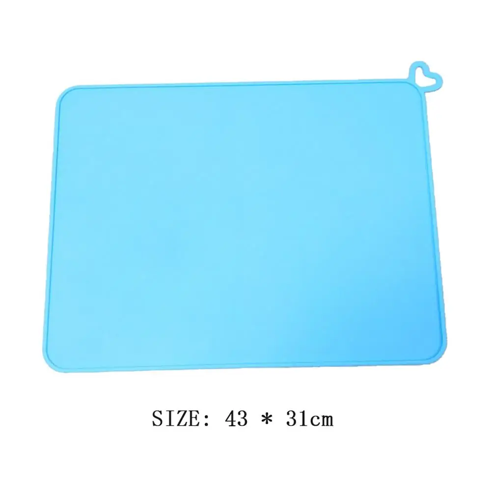 Коврик для миски собак водонепроницаемый силиконовый коврик корма и кошек миска