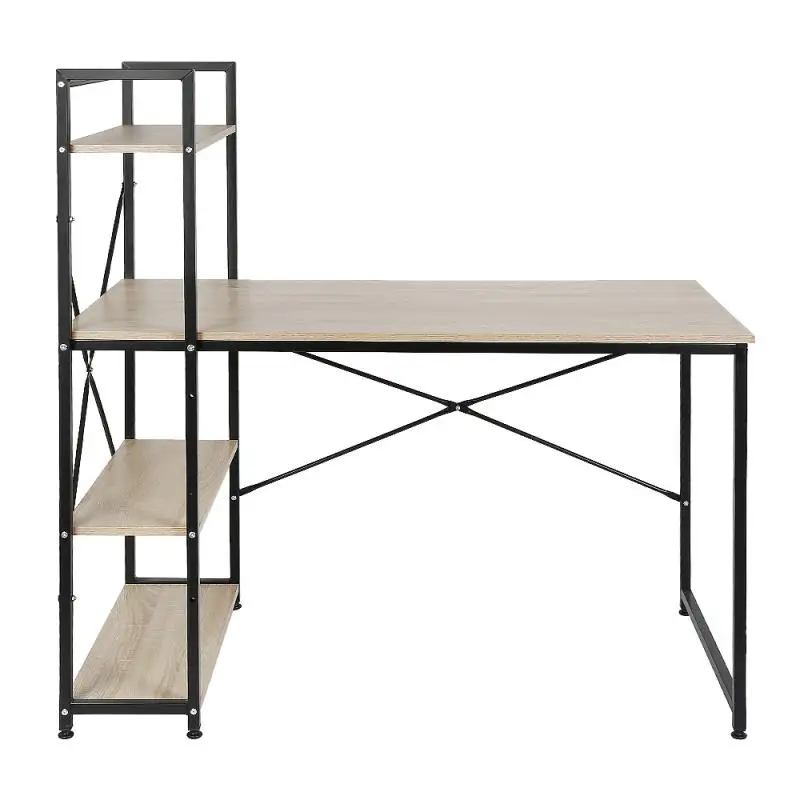 

Office Desks Computer Desk With Bookshelf Office Furniture Storage Rack Table With Assembly Accessories Reading Writing Desk HWC