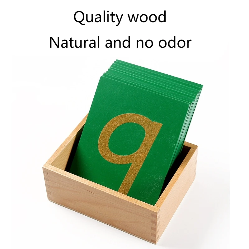 

Montessori Teaching Aids Mathematics International Edition Sand Digital Board Plate Wooden Box Children Early Education Toy