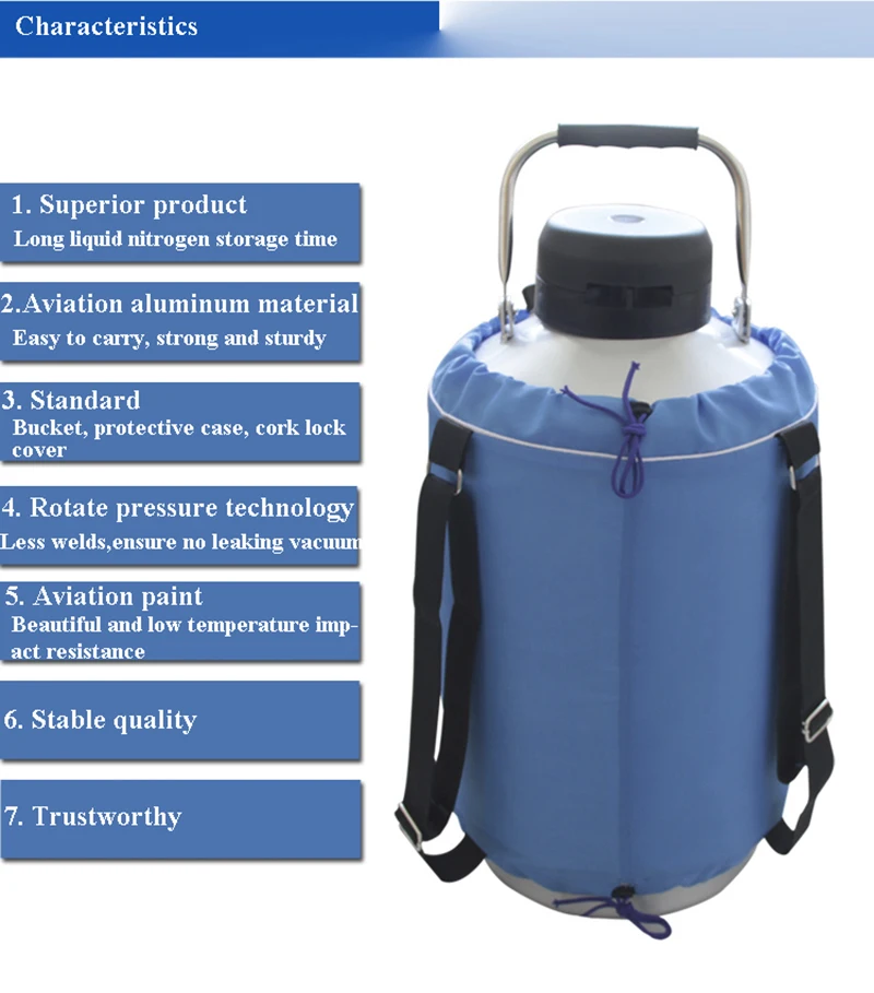 10L YDS-10 High Quality Liquid Nitrogen Container Cryogenic Tank Dewar With Straps | Инструменты