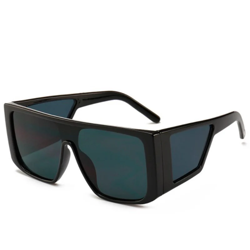 Мужские солнцезащитные очки в большой квадратной коробке черные ветрозащитные с