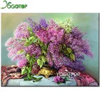 Алмазная живопись Lilac DIY, алмазная вышивка, распродажа, фиолетовый цветок 5d мозаичное бриллиантовое рукоделие, вышивка крестиком, декор для комнаты YY2919