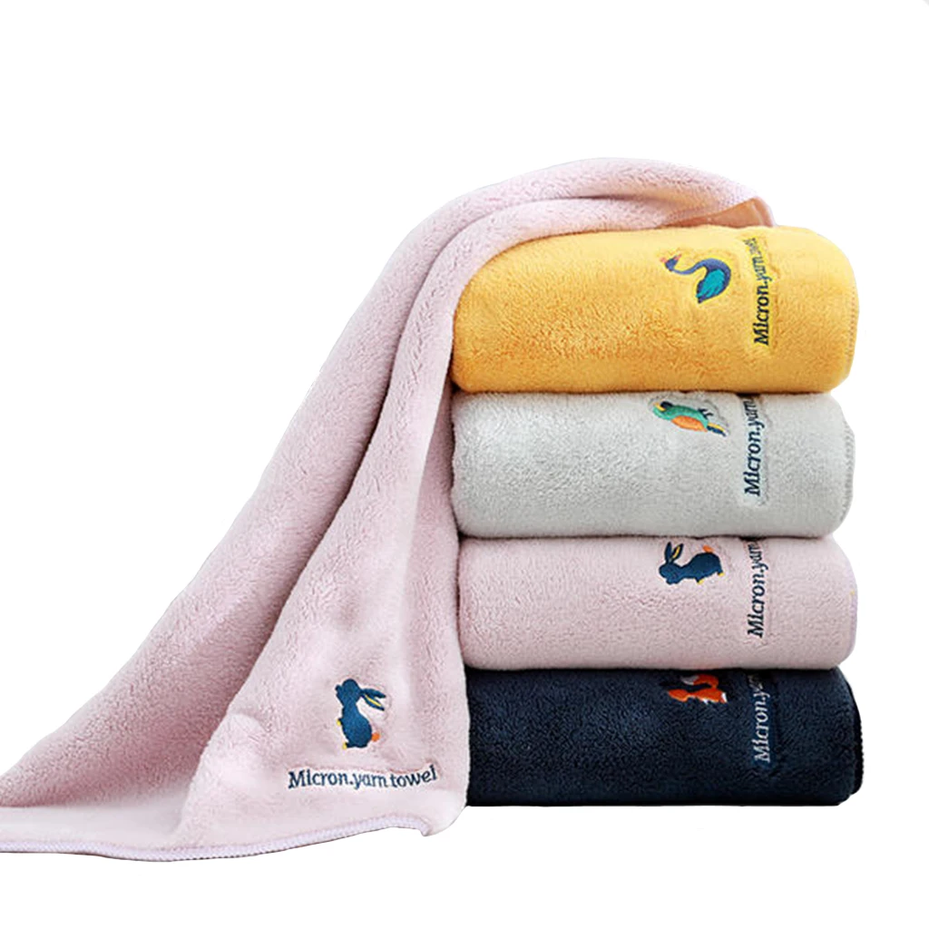 

Coral Fleece Towels Soft Absorbent Large Towel Face/Bath Towel Thick Hand Towels Comfortable Beach Towels Bathroom Accessories