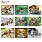 Алмазная 5D картина сделай сам, вышивка леопард, гепард, чудовище, картина стразы, рисунок джунглей, животные, Rp781