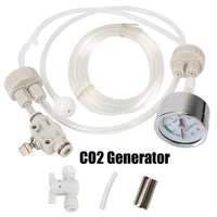 diy co2 valve diffuser co2 generator system kit with pressure air flow device for fish tank water grass aquarium supplies