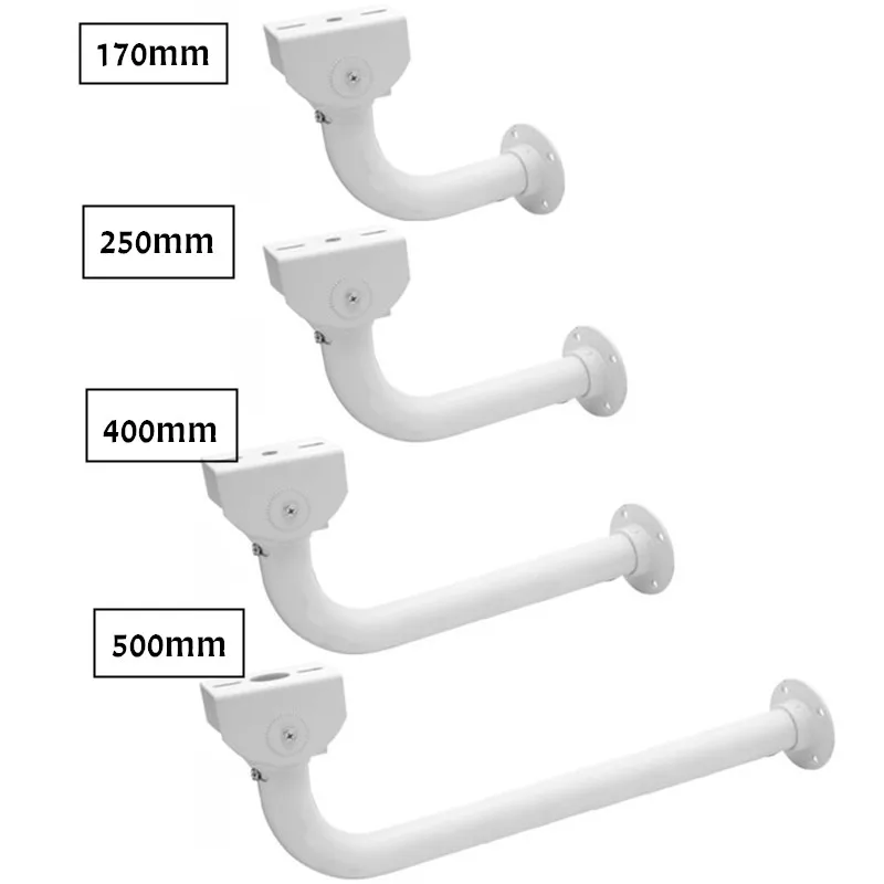 Aluminum Video Surveillance Security CCTV Camera Mounting Bracket Extended Long Arm Wall Ceiling Mount Stand For Hikvision Dahua