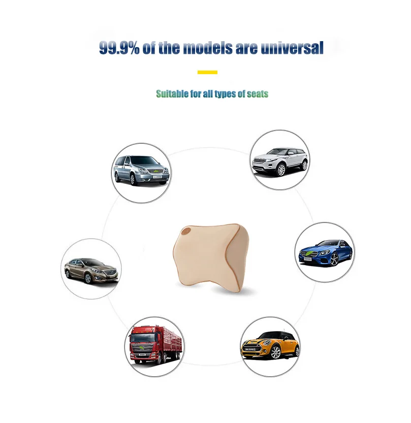 1 шт. Автомобильная подушка с эффектом памяти хлопковая ткань для шеи