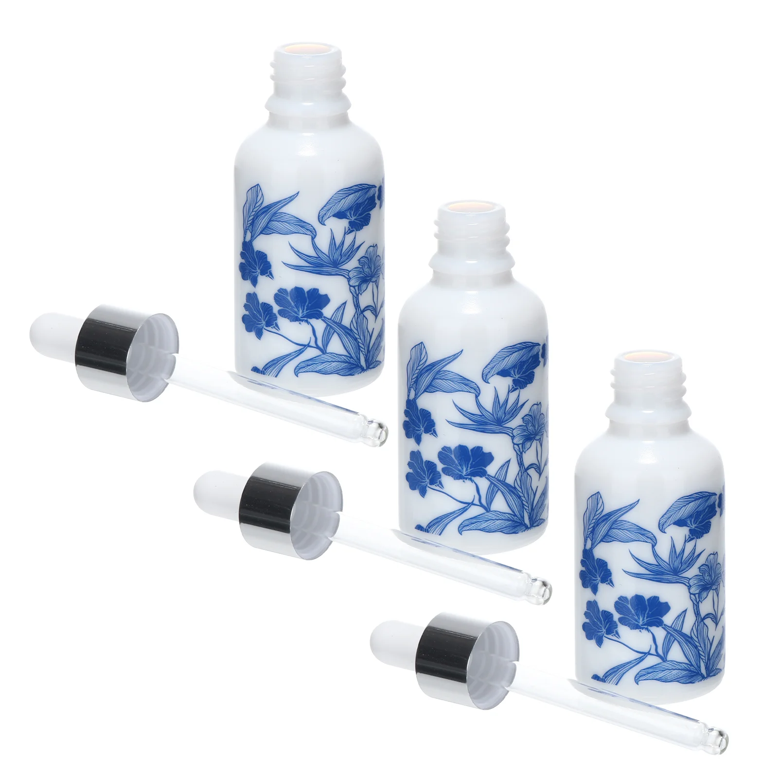 

3Pcs Refillable Empty Bottles Liquid Cosmetics Ceramic Bottles (Assorted Color)